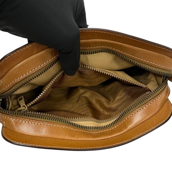 Celine Macadam Blason Triomphe Pattern Mini Shoulder Bag Brown - Picture 9 of 11